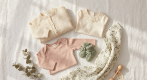 Primera puesta bebé: conjunto recién nacido de hilo y algodón – Clama Brand