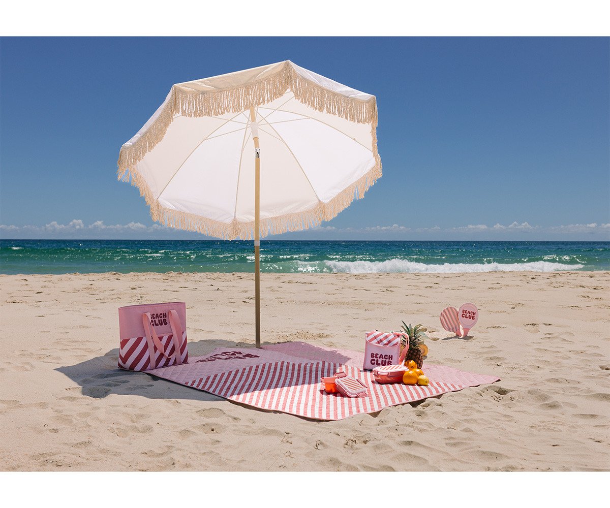 Manta Picnic Stripes Pink Monnëka 4 Manta Picnic Stripes Pink Monnëka - vista 4