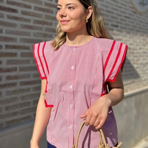 Camisa Red Vichy de Mujer - vista principal